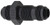 Fragola 483206-BL Black Size (-6) Straight Bulkhead Fitting