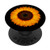 Beautiful Orange Sunflower on Black PopSockets PopGrip  Swappable Grip for Phones  and  Tablets