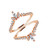 Uloveido Rose Gold Finish 925 Silver Marquise CZ Crown Wedding Ring Guard Engagement Band Enhancer 2pcs Stacking Set  Size 5