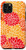 iPhone 11 Pro Orange Red Floral Pattern Flowers Case