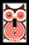 Single Toggle  1-toggle  Light Switch Plate Cover - Spring Owls 1 - Owl Pose 3