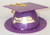 Bakery Craft Purple Graduation Cap Cake Topper
