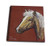 3dRose db_61483_2 Palomino Pony with Flowing White Mane Against a Field of red-Memory Book  12 by 12"