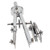 Utoolmart Professional Metal Compass H2031 High Accuracy Precision Compass Math Drafting Drawing Geometry Compass 3pcs