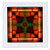 3dRose Mandala Zen Innerbalance Harmony Red Gold Green Orange Peace Energy Glowing Chakra Meditation Square Quilt Sheet  10 by 10-Inch