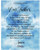 David Textiles Lords Prayer Blue Fabric 36 X 44 Panel Cotton Fabric