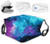 Cloth Face Mask Bandana With 2pcs Filters Galaxy Balaclava Adjustable Earloop Washable Reusable for Men Women