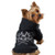Dog Hoodies Black Rhinestone Skull Crossbone Crown Bad to The Bone Pet Sweater  Medium