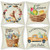 Fascidorm Easter Rabbit Throw Pillow Covers  Easter Bunny Egg Pillow Covers  Happy Easter Pillowcases  Easter Decorative Cotton Linen Cushion Covers for Sofa Couch Chair Bed  18 x 18 Inches