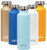 MIRA Stainless Steel Vacuum Insulated Water Bottle - Alpine Thermos Flask with 2 Lids - Hydro Bottle Keeps Water Cold for 24 Hours  Hot for 12 Hours - BPA-Free Cap - Matte Pearl Blue - 25 oz