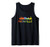 Colorful Tennessee Paint Splash Art Unique Nashville Skyline Tank Top