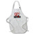 3dRose Its a Girl - Cute Red Ladybug Black and White Polka Dots - Full Length Apron, 22 by 30-inch, Black, With Pockets (apr_57101_4)