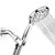 FREZZEL High Pressure Handheld Shower Head with Hose  and  Shower Cap  9 Spray Setting 4.75? Chrome Detachable Hand Held Showerhead - Hand Held Shower with 60? SS Hose G1 2? - Shower Heads High Pressure