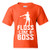 Floss Like A Boss - Flossin Dance Funny Emote Youth T Shirt - Medium - Orange
