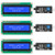 AITRIP 3 Pack IIC I2C TWI LCD 1602 16x2 Serial Interface Adapter Module Blue Backlight for Arduino UNO R3 MEGA2560