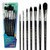 Watercolor Artist Brushes Set of 7 pcs - Synthetic Squirrel Hair Professional Art Paint Brushes for Watercolor and Acrylic  Gouache Painting