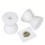 Thorn Acetal Anchor Roller Replacement White Wheels  2.36" Diameter  2.82" Width