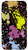 iPhone X XS Paint Splattered Design on Black Case