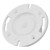 Charlotte Pipe 4" X 3" DWV Closet Flange W/Knock Out Hub PVC DWV (Drain, Waste and Vent) Schedule 40 (Single Unit)