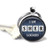 Sherlock Holmes I AM SHER LOCKED 1 Inch Silver Plated Pendant Keychain