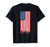 American Flag Graffiti Dripping Paint Design USA T-Shirt