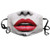 Comfortable Windproof mask Red and Black  Cosmetic Lipstick in Vivid Alluring Colors Photo of Model Lips Scarlet Pale Grey Printed Facial decorations for Women and Men