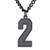 U7 Number Necklace for Boys Adjustable Black Cuban Curb Chain Baseball Basketball Jersey Number Pendant Inspirational Sport Gift for Men  2 U7 Number Necklace for Boys Adjustable Black Cuban Curb Chain Baseball Basketball Jersey Number Pendant Inspirational Sport Gift for Men  2