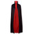 55" Stand Collar Reversible Cloak Masquerade Cape Costume  Black and Red 55" 140cm  Black and Red