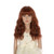 BERON Child Short Bob Curly Wave Girls Cosplay Wig with Bangs Halloween Costumes Anime Party Wig  Dark Orange