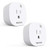 Syantek Smart WiFi Plug  Mini Smart Outlet Compatible with Amazon Alexa  Google Assistant  Remote Control  Timer and Schedule  FCC Certified  ETL Listed  No Hub Required  2 Pack
