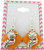 Silver-tone Orange Enamel Fox Charm Dangle Earrings