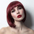 Bob Wigs for Women Short Bob Wig With Bangs 11''Colorful Daily Party Halloween Cosplay Straight Hair Wig Wine Red