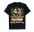 43 Years Married Happy 43rd Wedding Anniversary Couple Ring T-Shirt
