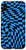 iPhone XS Max Crazy Checkers Blue Checkered Board Black Girly Phone Case