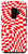Galaxy S9 Crazy Checkers White Checkered Board Red Girly Phone Case