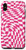 iPhone XS Max Crazy Checkers Pink Checkered Board White Girly Phone Case