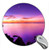 The Purple Sunset of The Coast Round Mouse Pad  Gaming Mouse Pads Custom