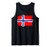 Norway Flag Paint Style Tank Top
