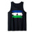 Lesotho Flag Paint Style Tank Top
