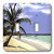 3dRose lsp_561_2 Tropical Paradise Double Toggle Switch