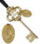 Religious Gifts for Kids Gold Toned First Communion Key with Chalice Charm Ornament, 5 Inch