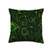 Sweetness Designs Green Black Paisley Bedroom Throw Pillow  16x16  Multicolor