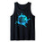 Volleyball Bump Set Spike Repeat Teen Player Blue Paint Tank Top