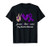 Peace Love Purple Ribbon Drug Overdose Awareness Gift T-Shirt