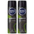 Nivea Men Deep Black Carbon Amazonia Antiperspirant Spray Deodorant -PACK OF 2 X 150 ml