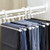 Multi Functional Pant Hanger 2 Packs  5 Layered Adjustable Multifunctional Pants Rack Space Saving Closet Pants Organizer Non-Slip Slack Trousers Pants Hangers for Skirt Scarf Trousers?White?