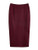 SheIn Women's Basic Plain Stretchy Ribbed Knit Split Full Length Skirt Pinkish Purple Small