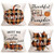 Doitely Fall Pillow Covers 18x18 Inch for Fall Decor Set of 4 Farmhouse Buffalo Plaid Pillow Covers Autumn Pumpkin Home Cotton Linen Pillow Case for Sofa Thanksgiving Throw Pillow Covers  Orange