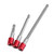 Akozon Extension Bar Hex Shank Socket Adapter Drill Bit, 3pcs Bit Holder Extension Bar For 1/4" Hex Shank Electric Screwdriver Bits(Red)