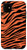 iPhone 11 Tiger Print Exotic Bold Animal Pattern Black and Orange Case